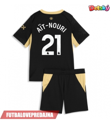 Lacne Dětský Futbalové dres Manchester City Rayan Ait-Nouri #21 2026-27 Krátky Rukáv - Preč (+ trenírky)